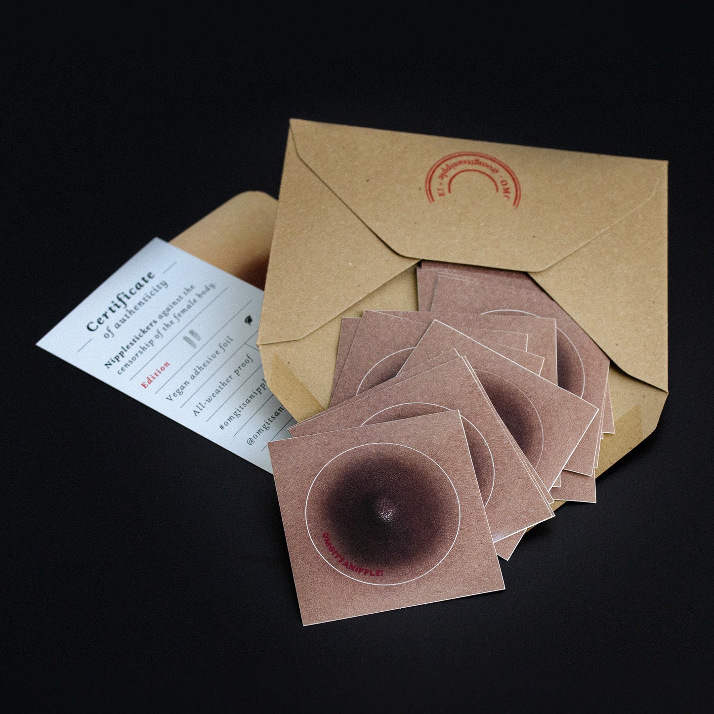 Productfoto of Stickers showing a Nipple.